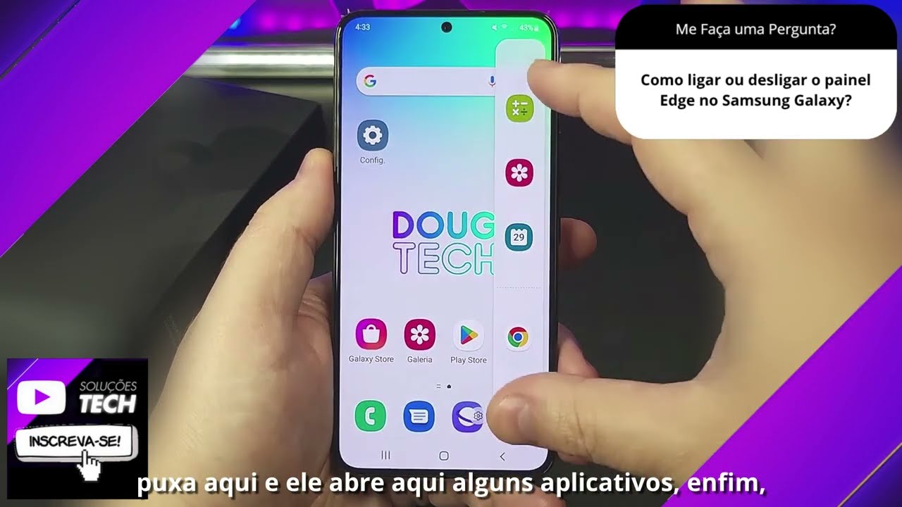 Como ligar ou desligar o painel Edge no Samsung Galaxy❓
