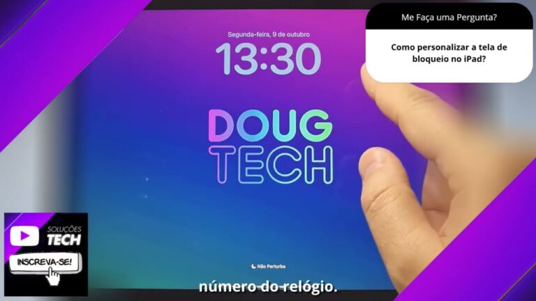 Como personalizar a tela de bloqueio no iPad❓