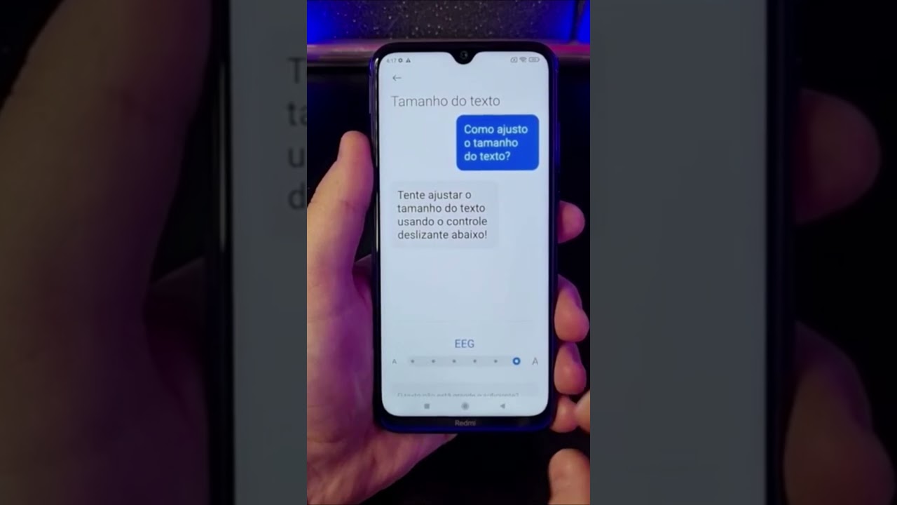 ► Como Ajustar o Tamanho das Letras no Xiaomi #Shorts