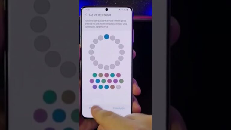 COMO CONFIGURAR CORES PARA DALTONISMO NO SAMSUNG #Shorts