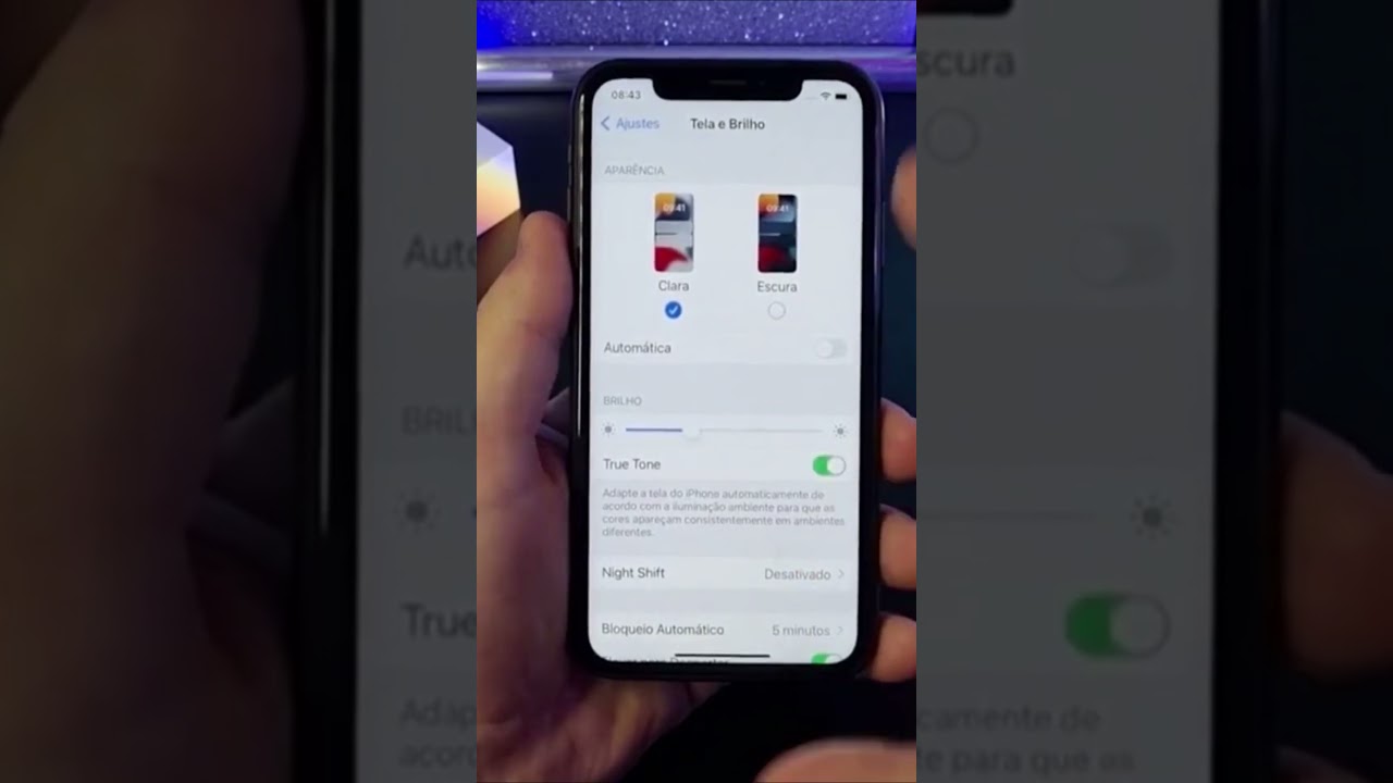 AJUSTE O BRILHO AUTOMÁTICO NO IPHONE COMO PREFERIR #Shorts