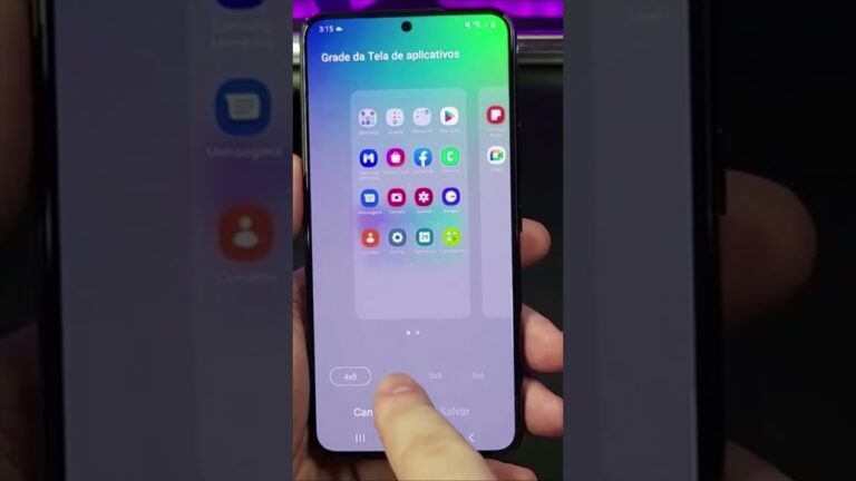 Aumentar ou Diminuir os Ícones no Samsung Galaxy Passo a Passo #Shorts