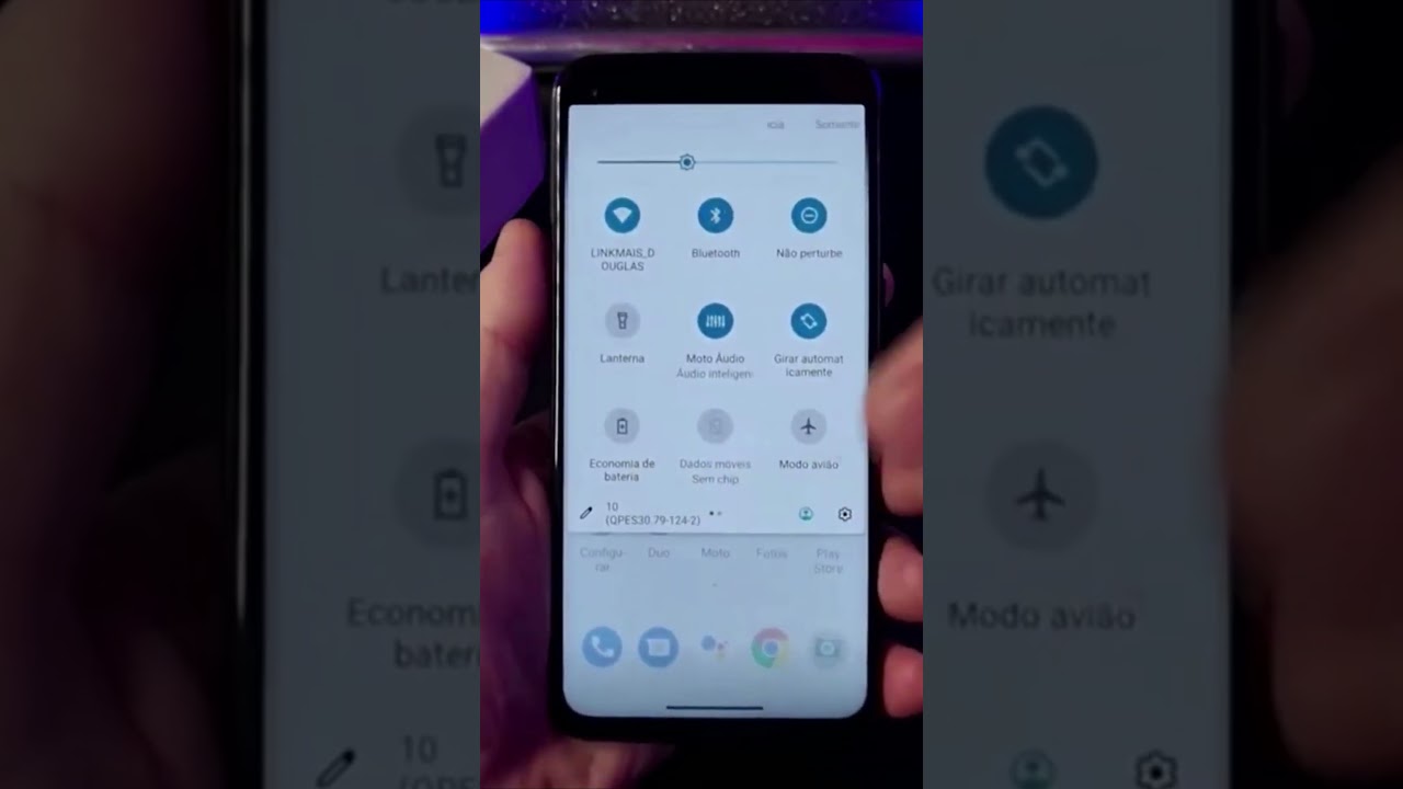 COMO ATIVAR OU DESATIVAR A LANTERNA NO MOTOROLA #Shorts