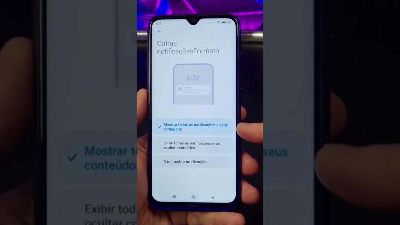 COMO OCULTAR AS NOTIFICAÇÕES NO XIAOMI #Shorts