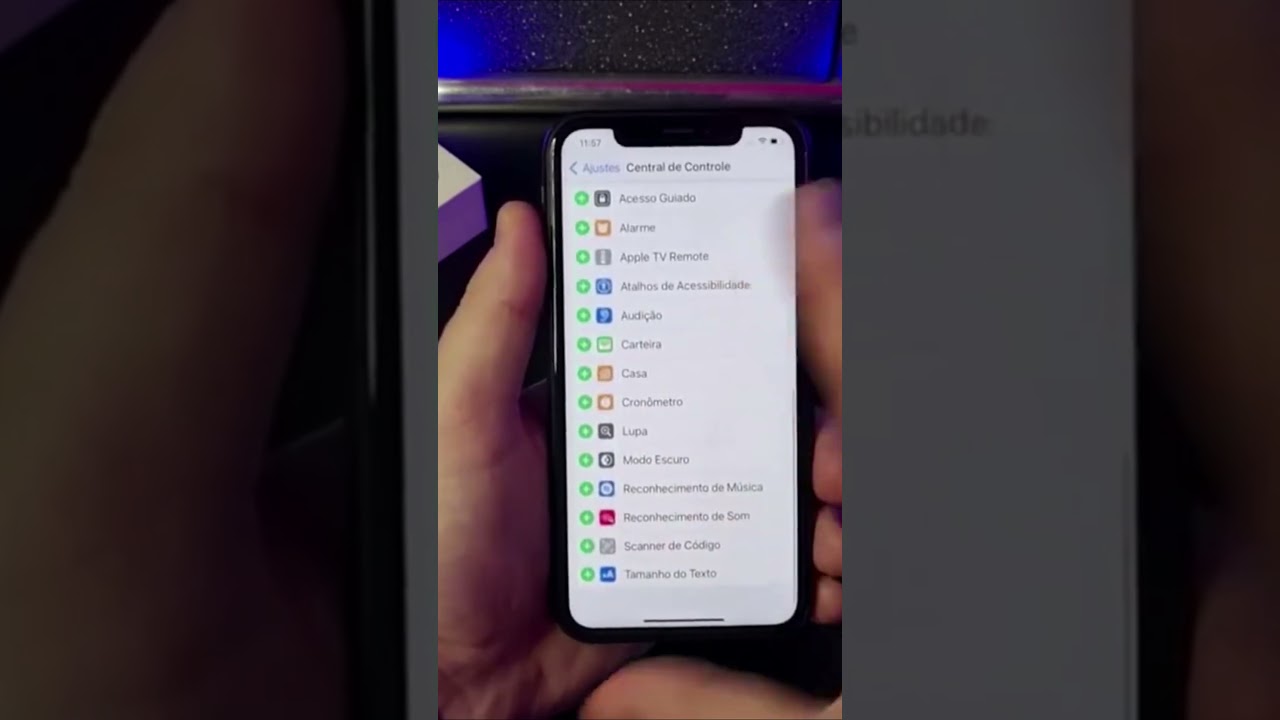► Personalize os atalhos da Central de Controle no iPhone do seu jeito #Shorts