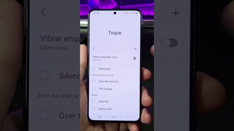 COMO ALTERAR TOQUES DE CHAMADAS E NOTIFICAÇÕES NO GALAXY #Shorts