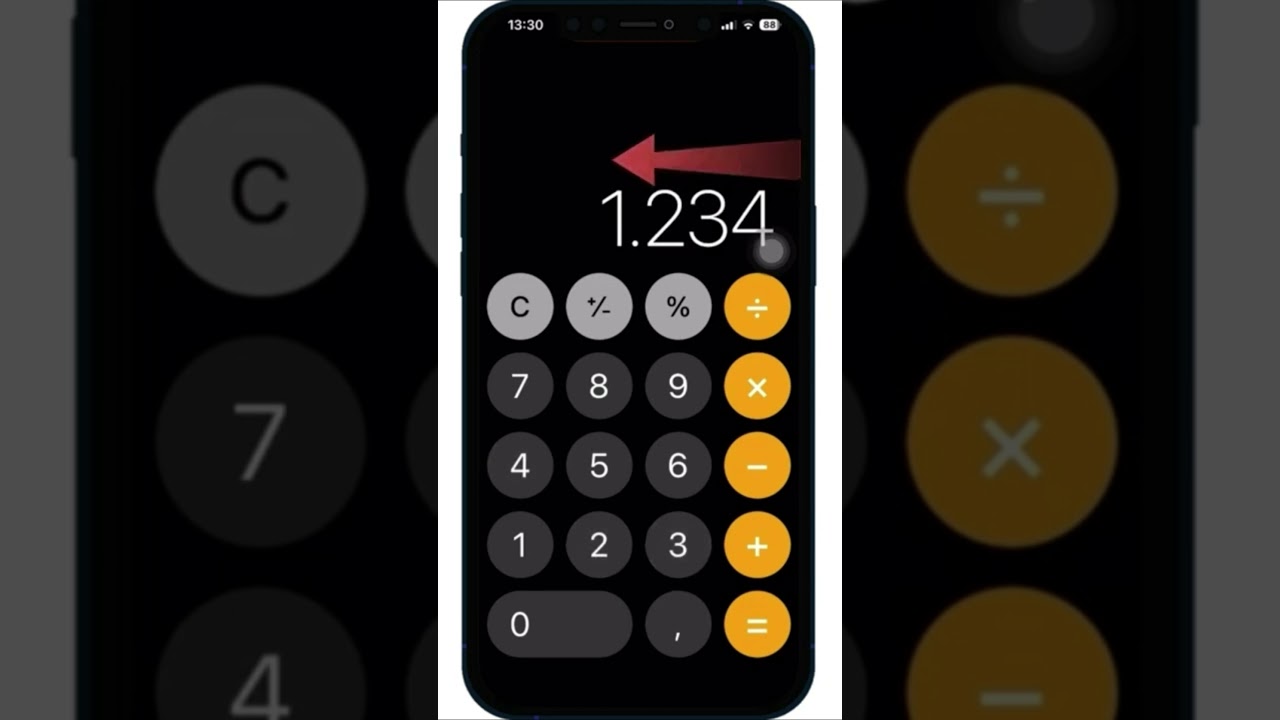 CORRIGA ERROS NA CALCULADORA DO SEU IPHONE #Shorts