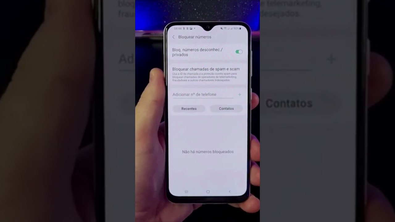 COMO BLOQUEAR CHAMADAS NO SAMSUNG #Shorts