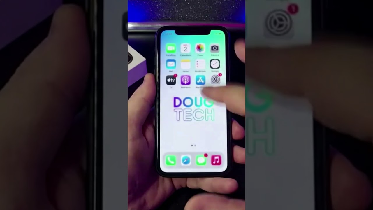 COMO LIGAR E DESLIGAR O MODO ESCURO NO IPHONE #Shorts