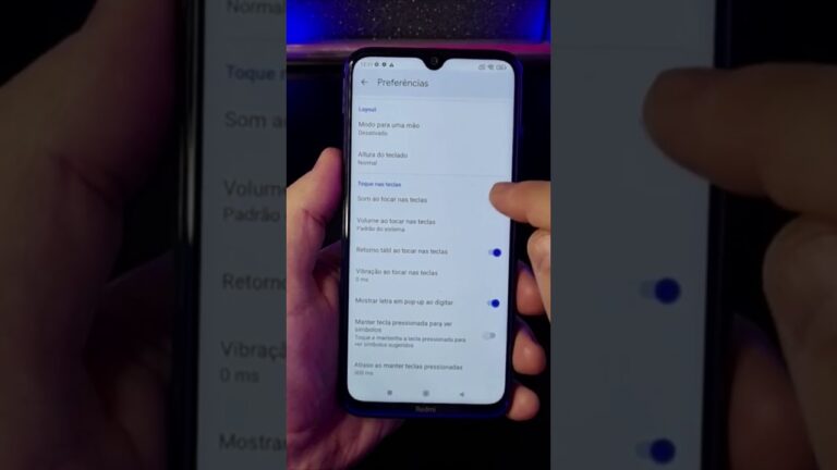 COMO DESLIGAR SOM E VIBRAÇÃO DO TECLADO NO XIAOMI #Shorts