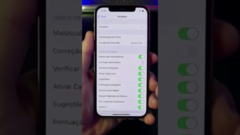 COMO LIGAR E DESLIGAR O CORRETOR ORTOGRÁFICO NO IPHONE #Shorts