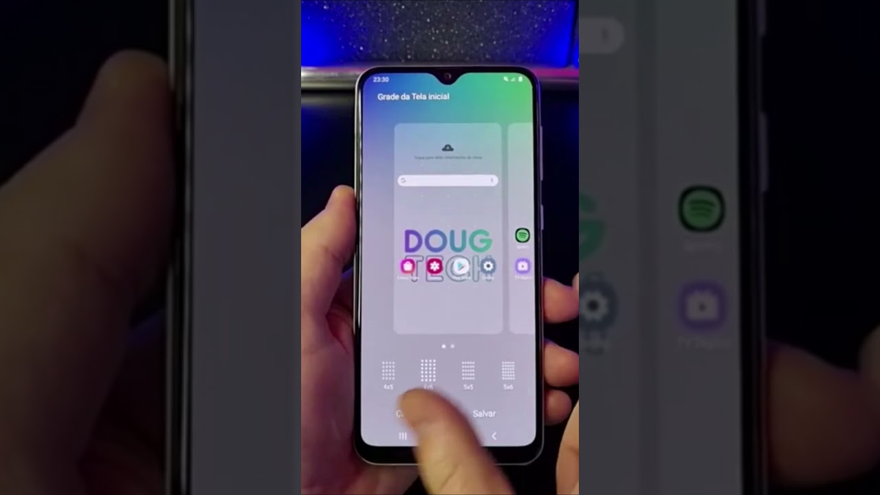 Ajustando o tamanho dos ícones no Samsung #Shorts