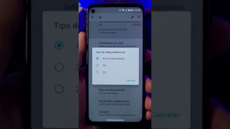 COMO MUDAR O TIPO DE REDE NO MOTOROLA 3G 4G OU 5G #Shorts