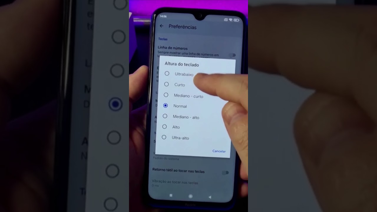 COMO CONFIGURAR O TAMANHO DO TECLADO NO XIAOMI #Shorts