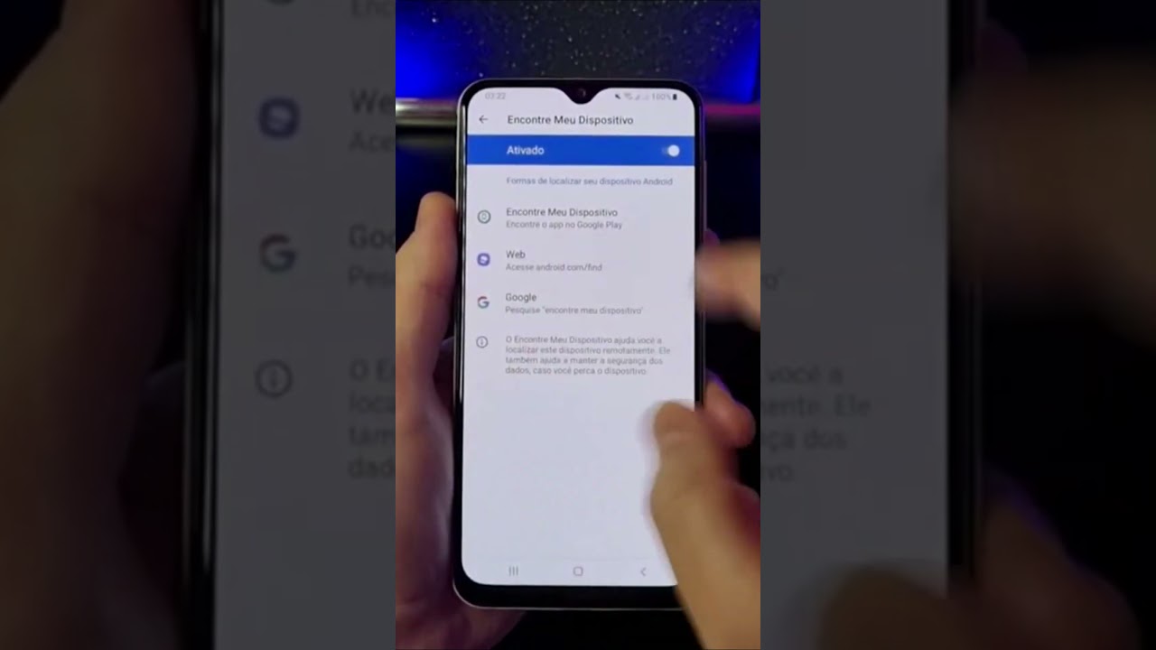 GARANTA A SEGURANÇA DO SEU SAMSUNG ATIVANDO ENCONTRAR DISPOSITIVO #Shorts