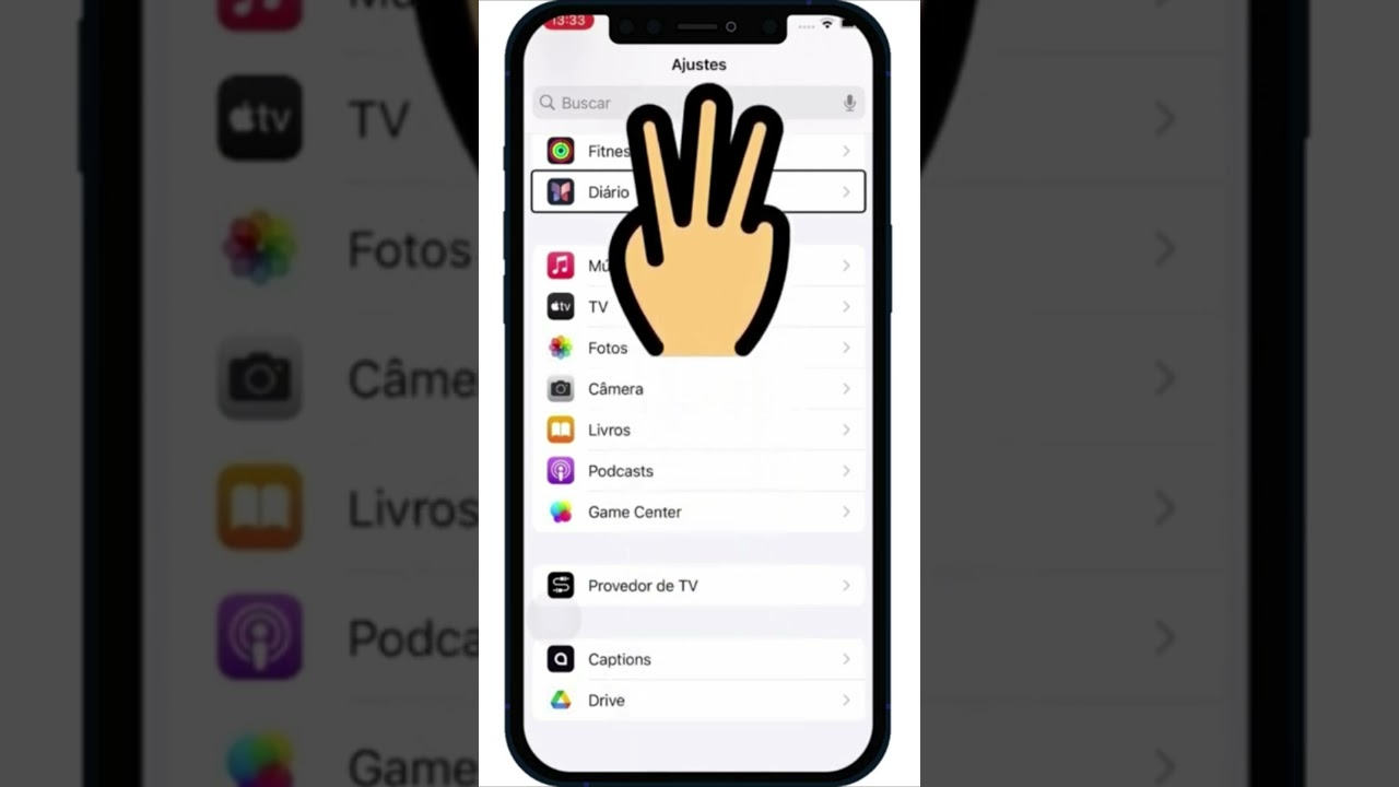 COMO ATIVAR OU DESATIVAR O VOICE OVER NO IPHONE #Shorts