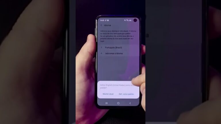 COMO ALTERAR O IDIOMA NO SAMSUNG RAPIDAMENTE #Shorts