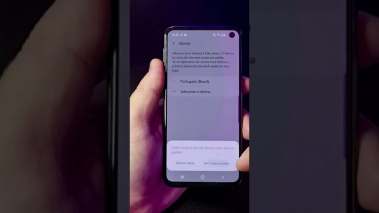 Mudando o idioma do seu celular Samsung de forma simples #Shorts