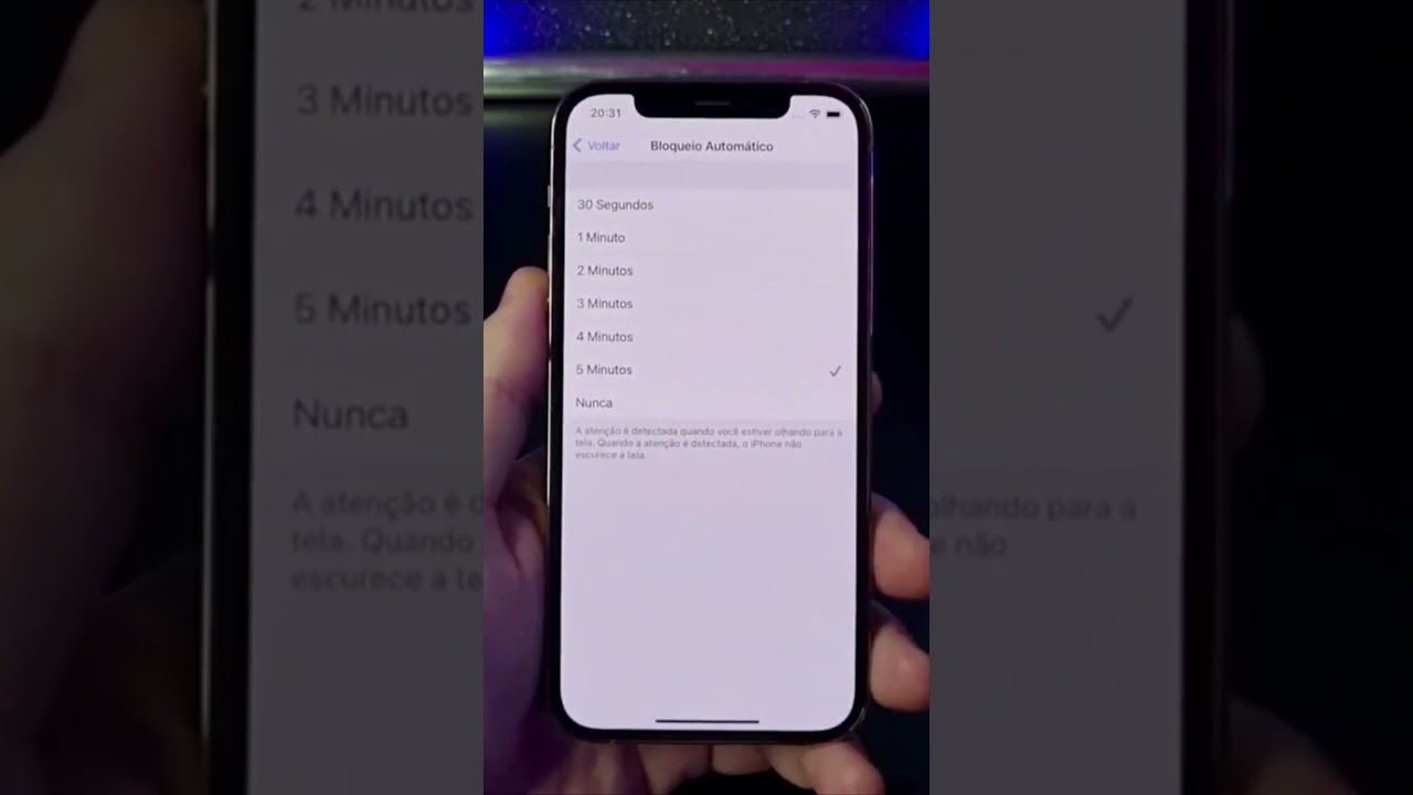 COMO AUMENTAR O TEMPO DE ATIVIDADE DA TELA NO IPHONE #Shorts