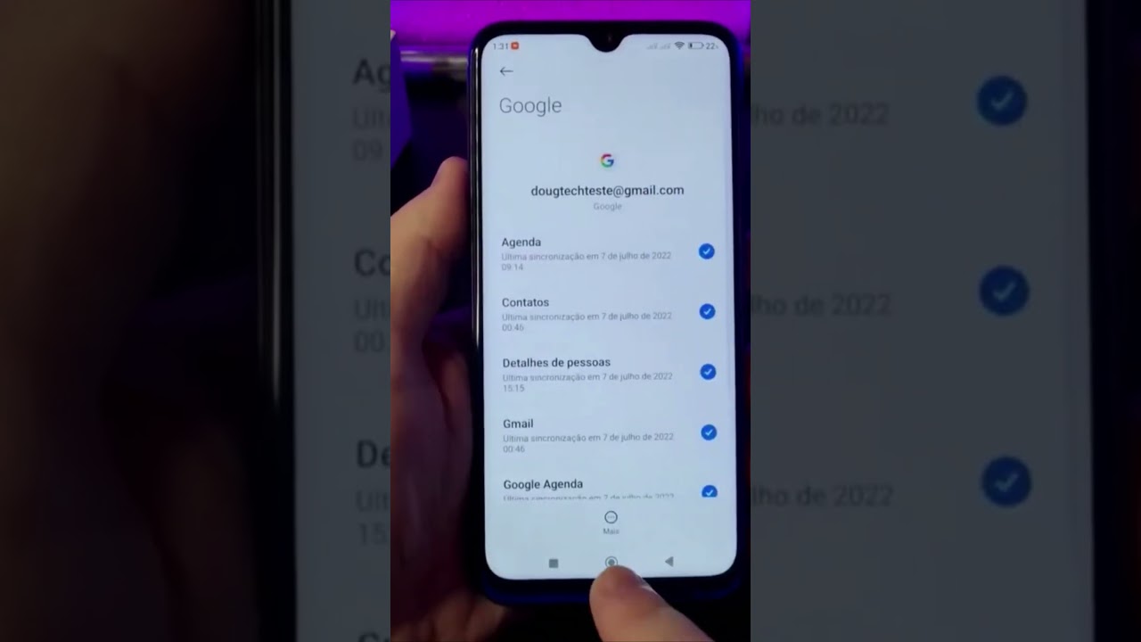 COMO GERENCIAR CONTAS GOOGLE NO XIAOMI #Shorts