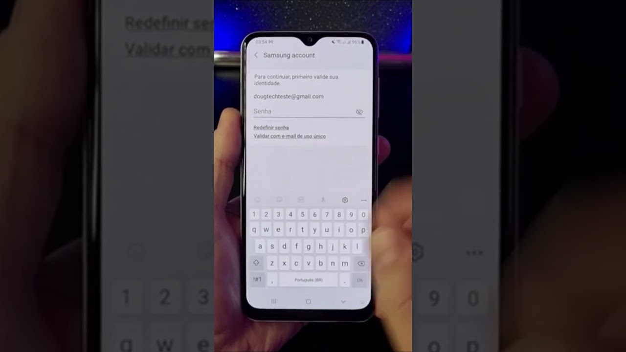 ► Gerencie sua conta Samsung Adicionar ou Remover #Shorts