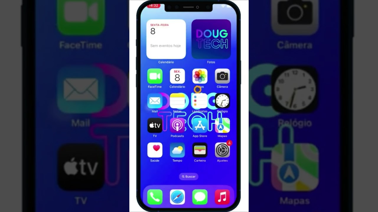 COMO DESATIVAR O DESFOQUE DO PAPEL DE PAREDE NO IPHONE #Shorts