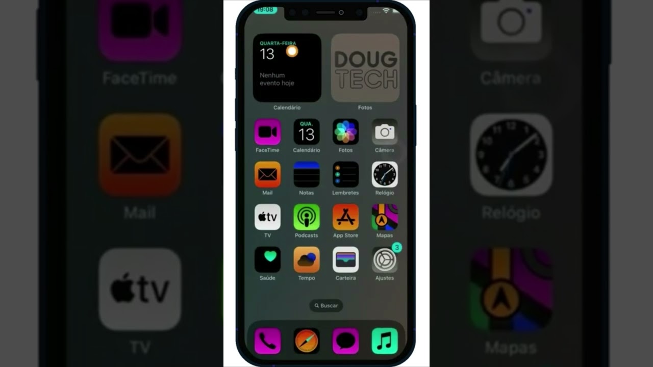 COMO ALTERNAR A INVERSÃO DE CORES NO IPHONE #Shorts