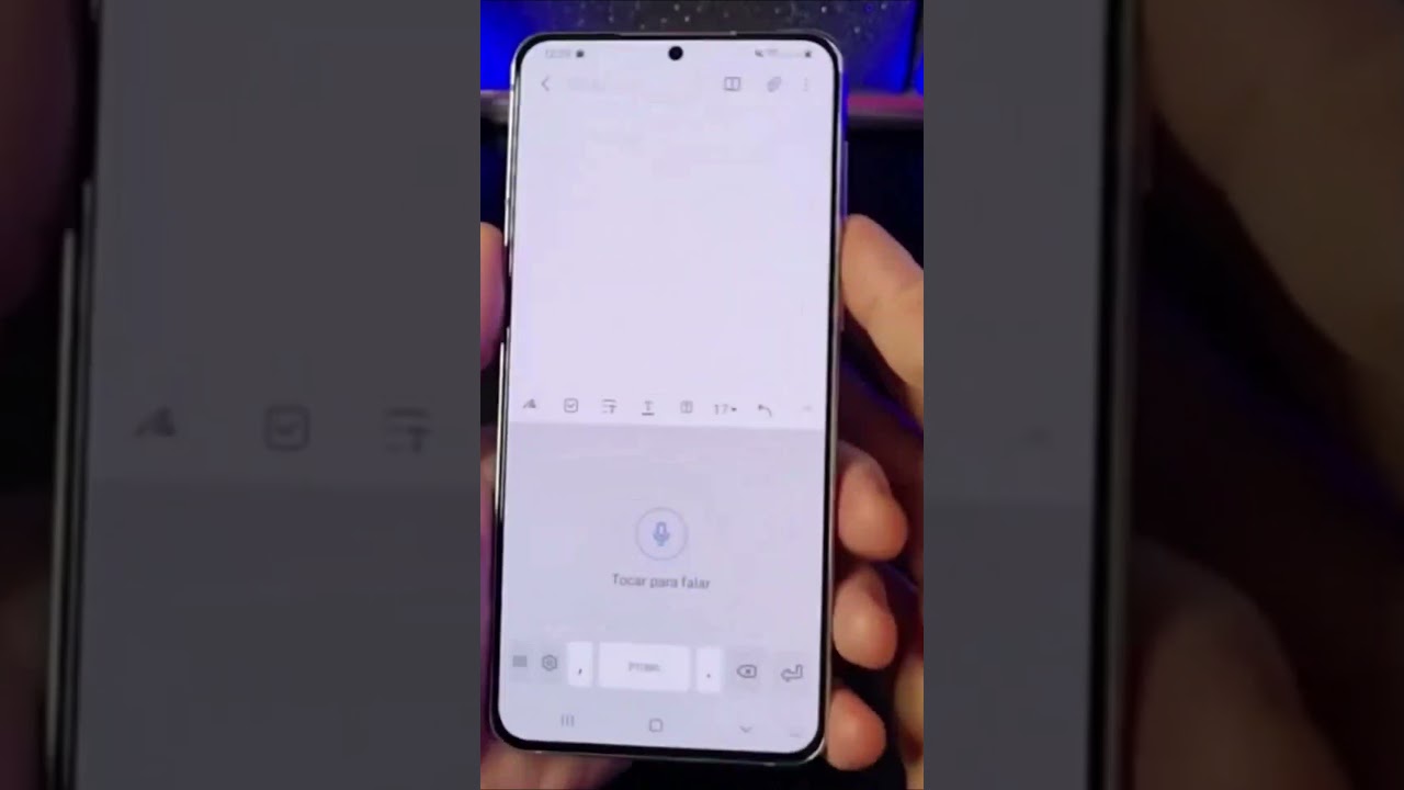TRANSFORME SUA VOZ EM TEXTO NO SAMSUNG #Shorts