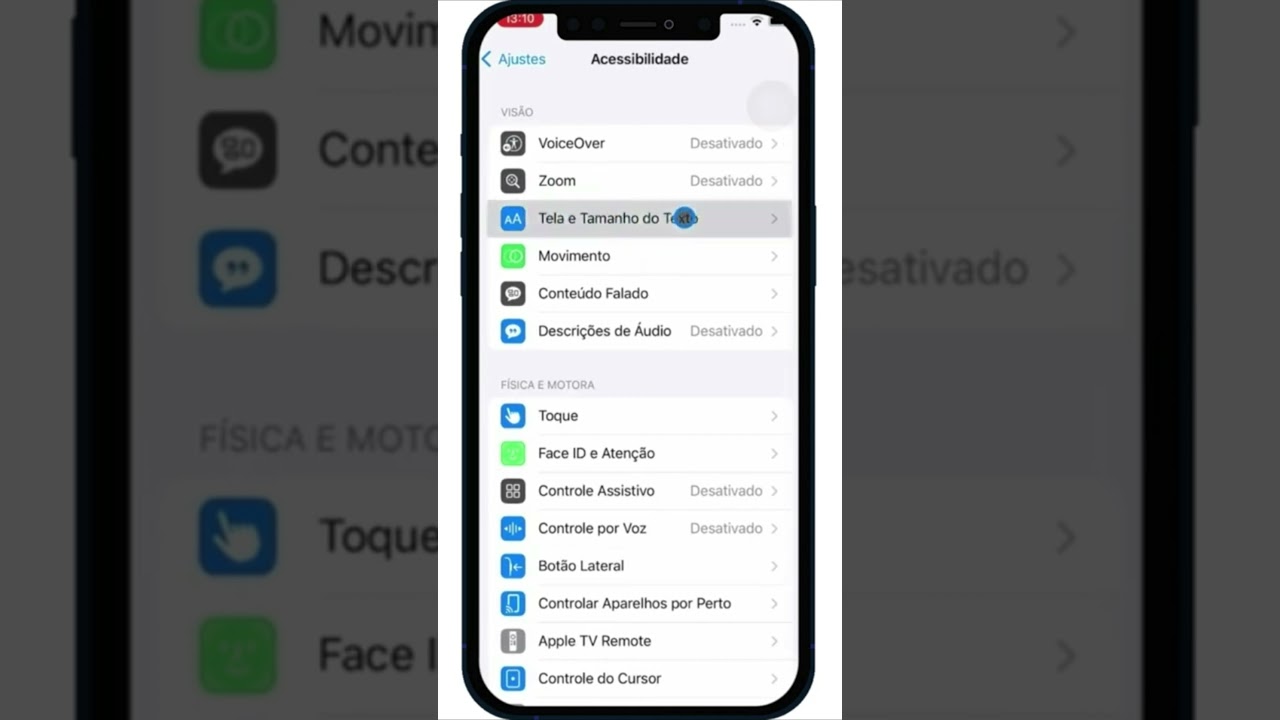 COMO DIMINUIR OS PONTOS BRANCOS NA TELA DO IPHONE #Shorts