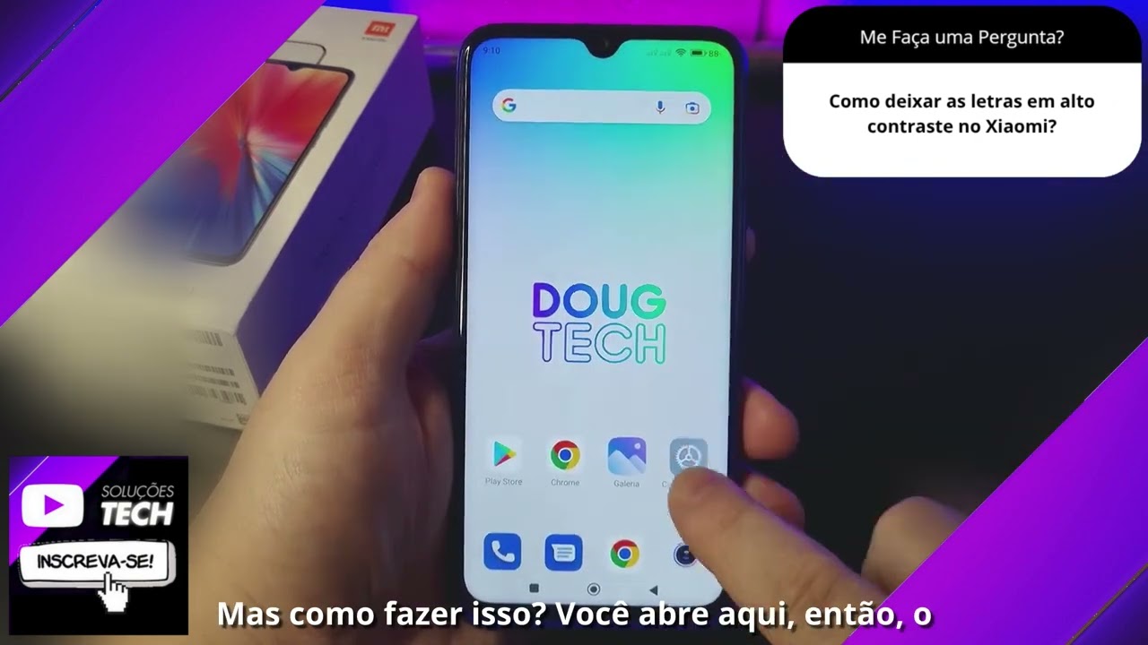 Como deixar as letras em alto contraste no Xiaomi❓