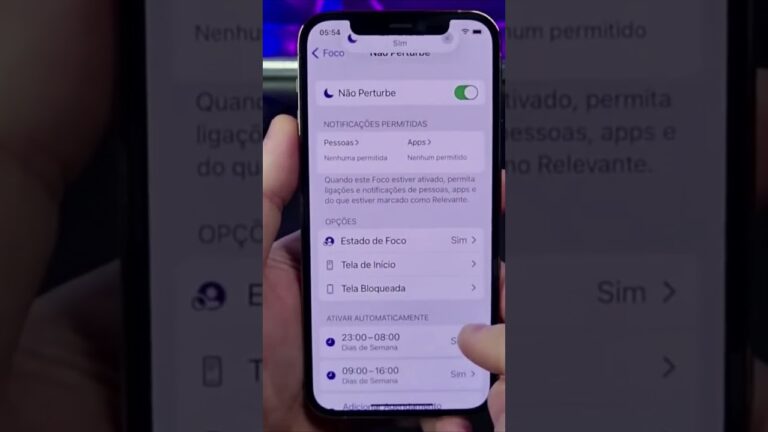 COMO ATIVAR OU DESATIVAR O MODO NÃO PERTURBE NO IPHONE #Shorts