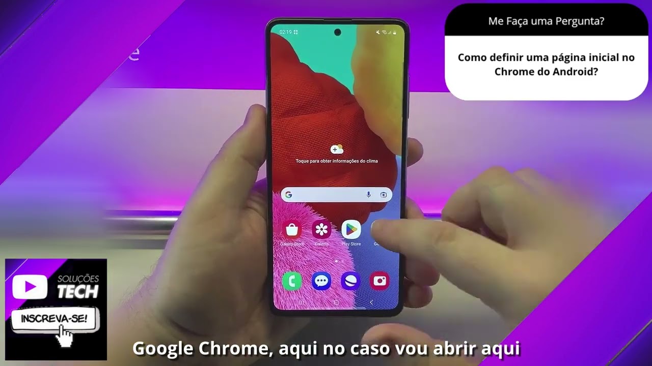 Como definir uma página inicial no Chrome do Android❓