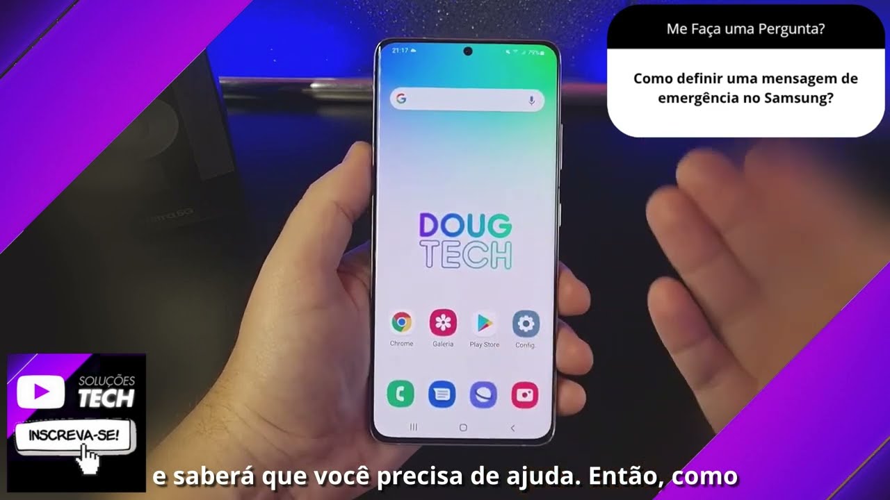 Como definir uma mensagem de emergência no Samsung❓