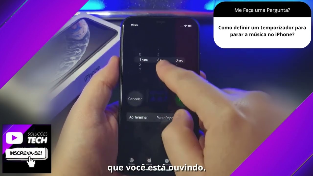 Como definir um temporizador para parar a música no iPhone❓