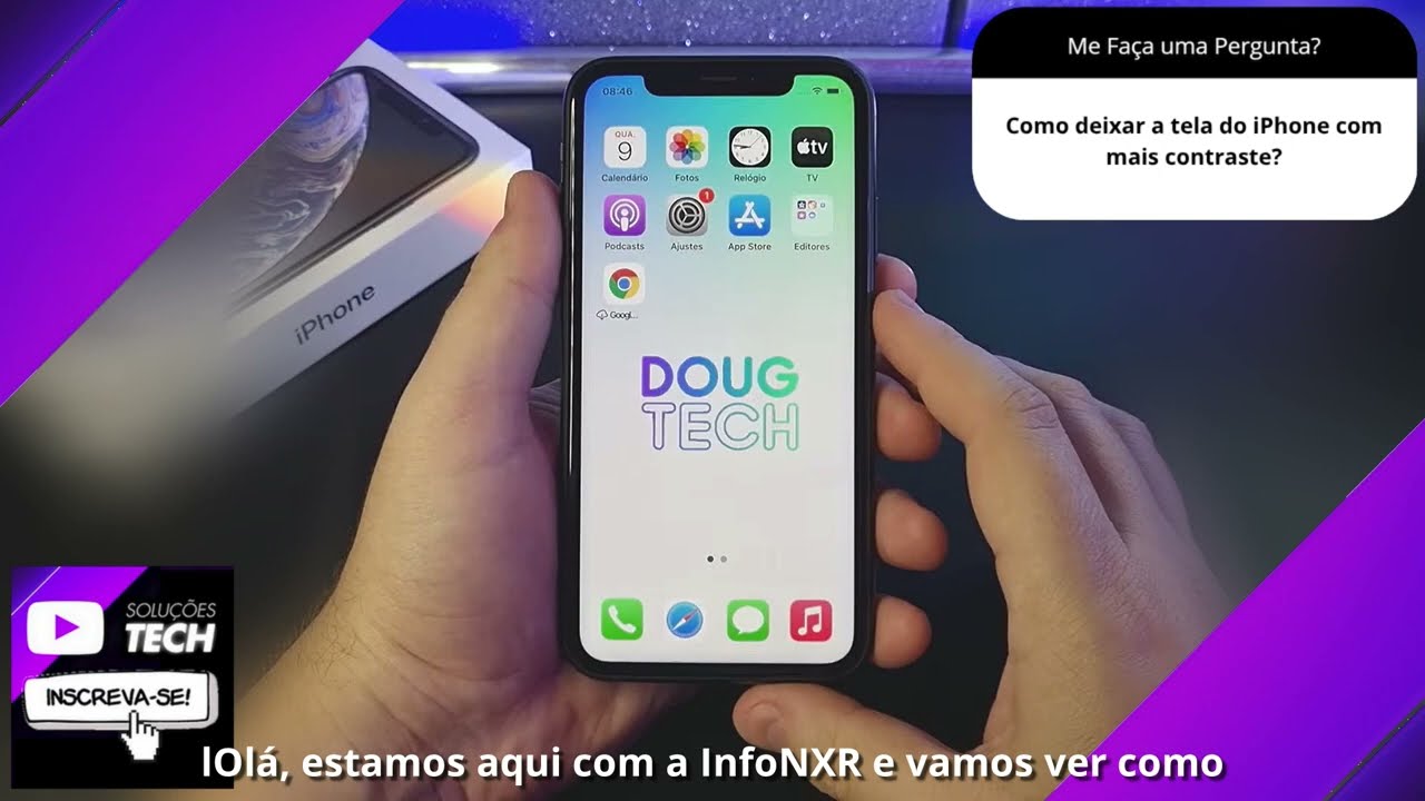 Como deixar a tela do iPhone com mais contraste❓