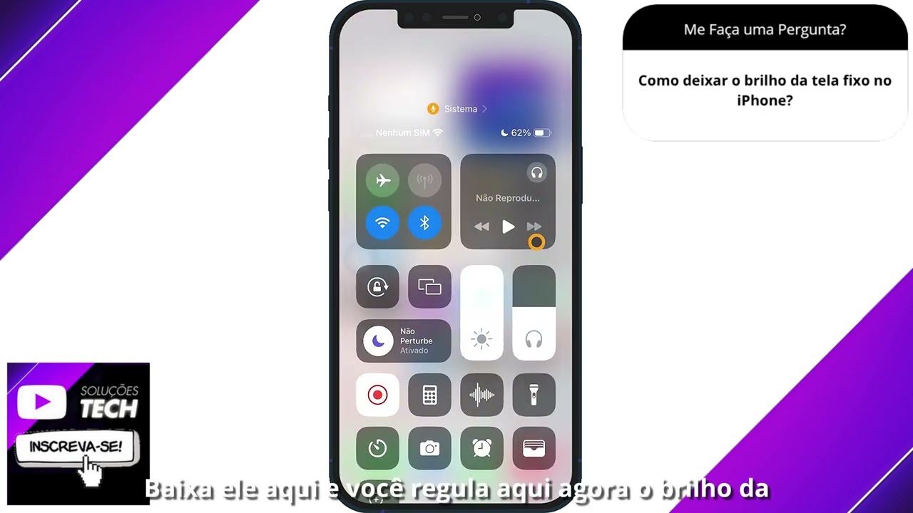 Como deixar o brilho da tela fixo no iPhone❓