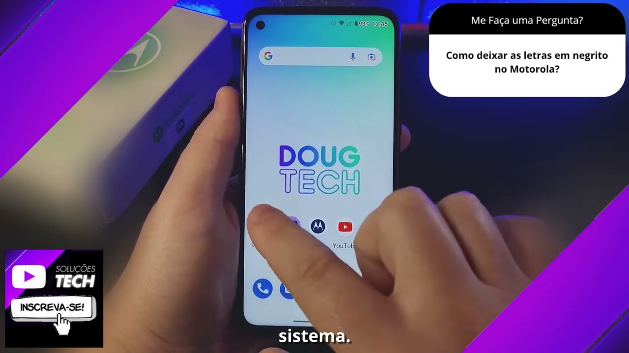 Como deixar as letras em negrito no Motorola❓