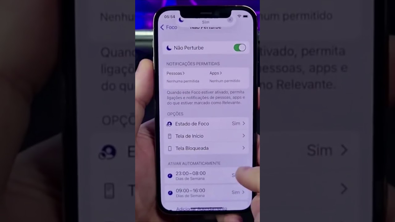 COMO ATIVAR O MODO NÃO PERTURBE NO IPHONE #Shorts