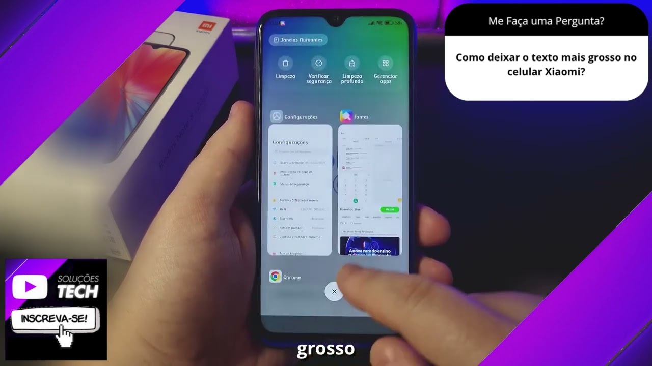 Como deixar o texto mais grosso no celular Xiaomi❓