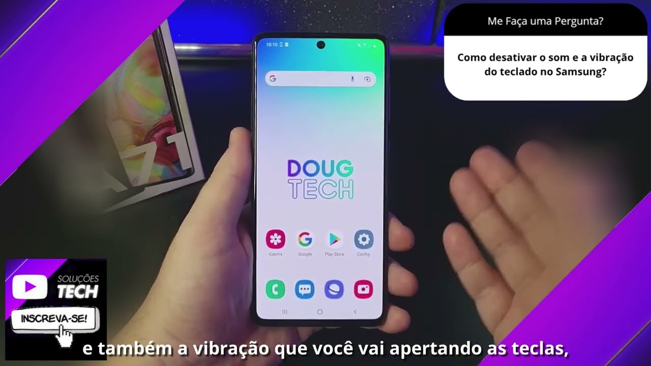 Como desativar o som e a vibração do teclado no Samsung❓