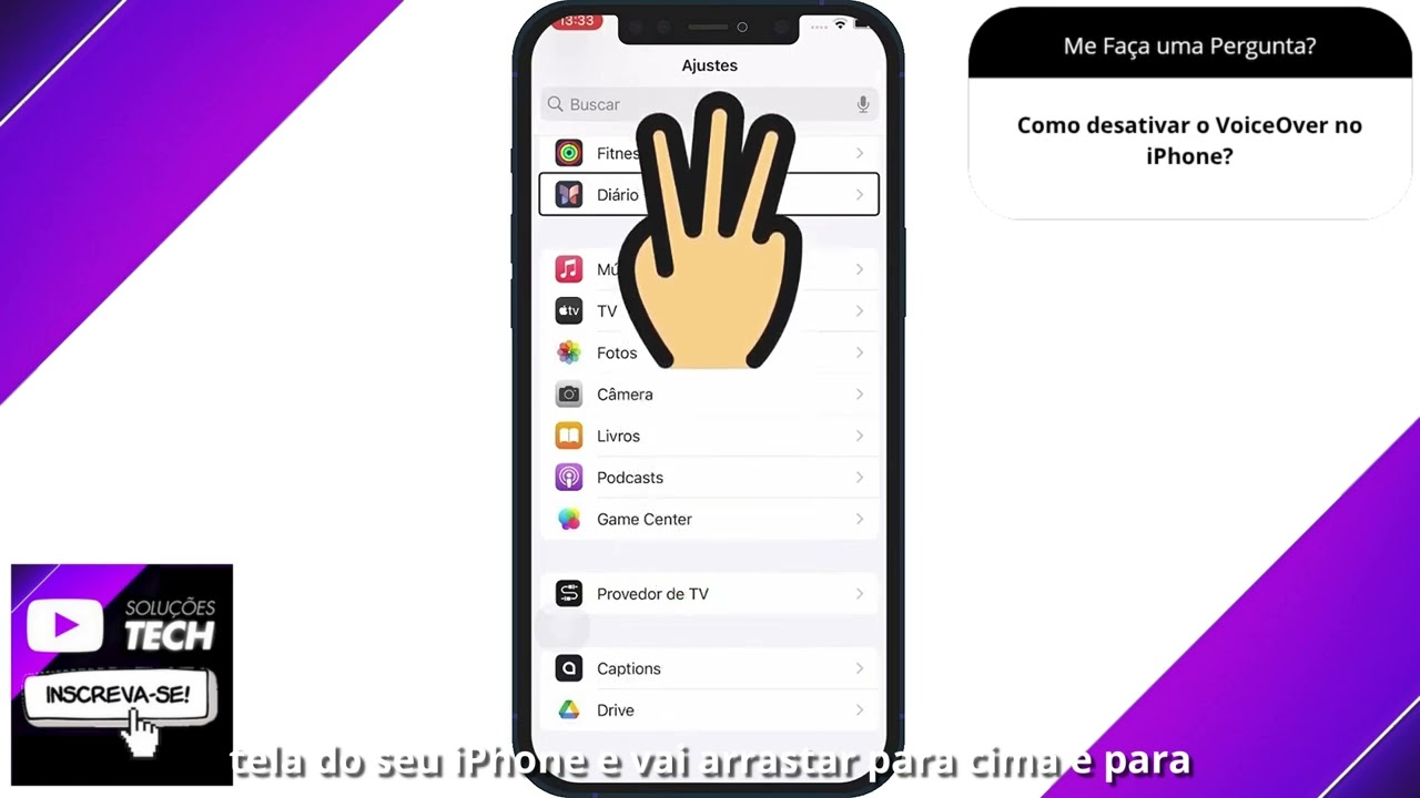 Como desativar o VoiceOver no iPhone❓