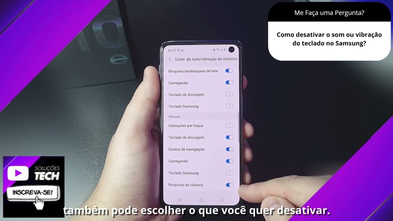 Como desativar o som ou vibração do teclado no Samsung❓