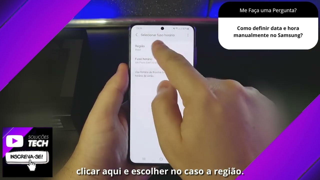 Como definir data e hora manualmente no Samsung❓