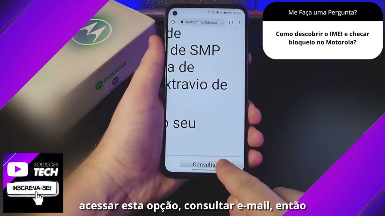 Como descobrir o IMEI e checar bloqueio no Motorola❓