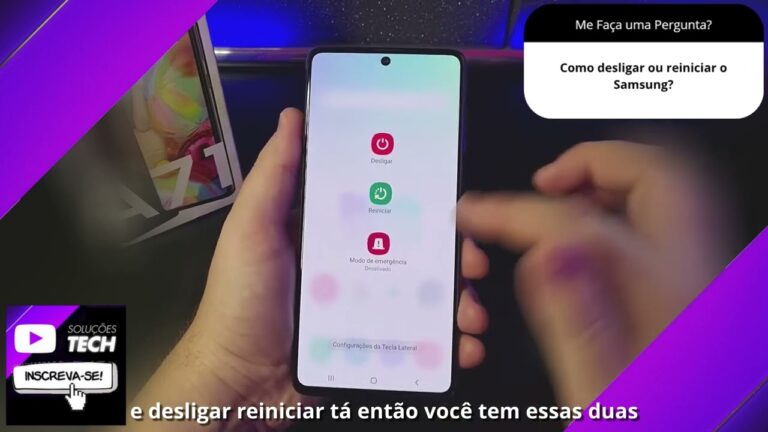 Como desligar ou reiniciar o Samsung❓