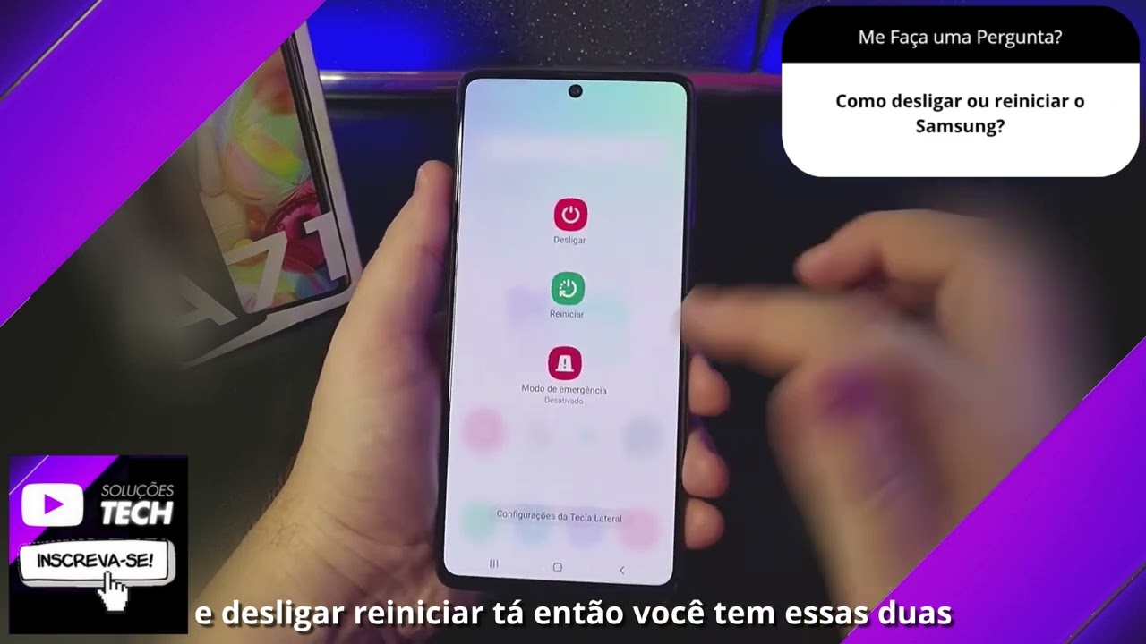 Como desligar ou reiniciar o Samsung❓