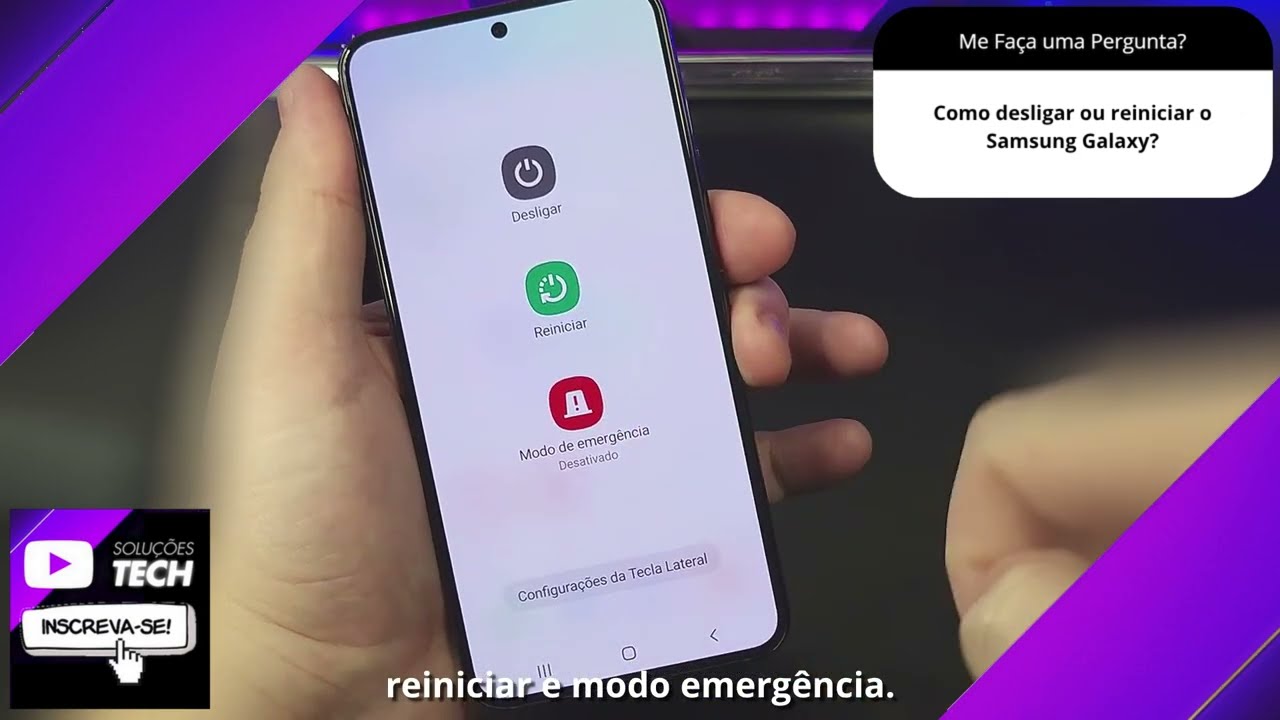 Como desligar ou reiniciar o Samsung Galaxy❓