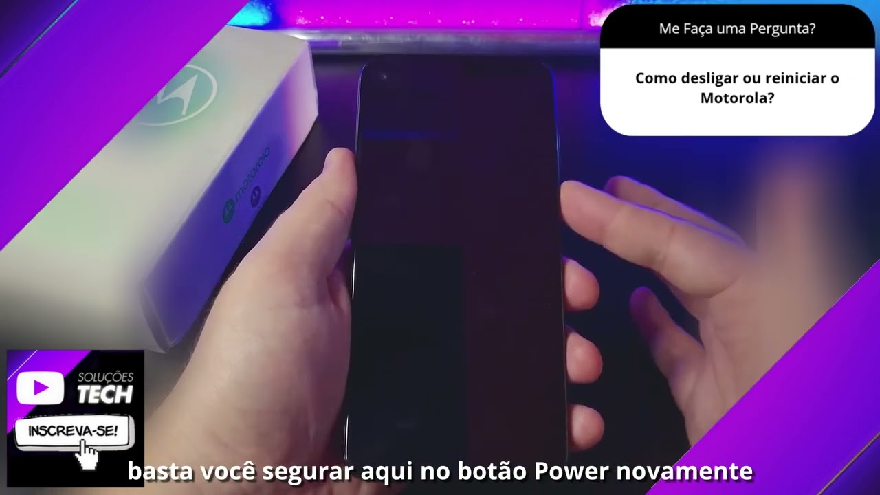 Como desligar ou reiniciar o Motorola❓