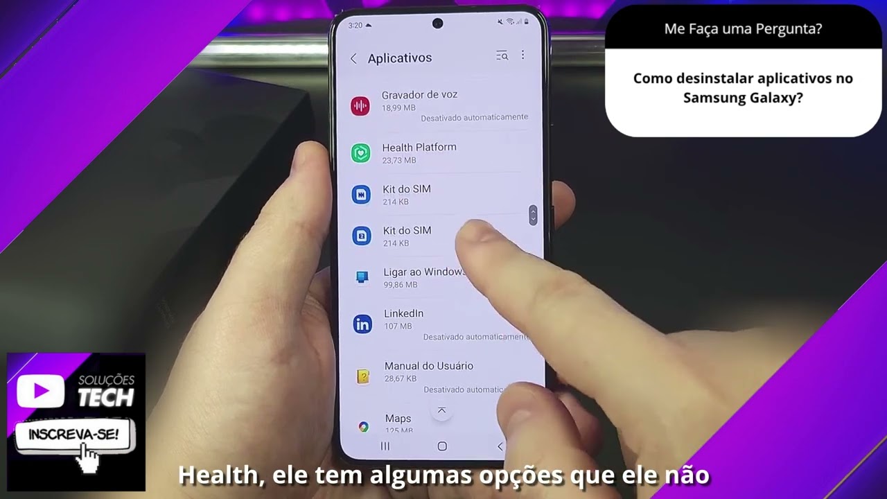 Como desinstalar aplicativos no Samsung Galaxy❓