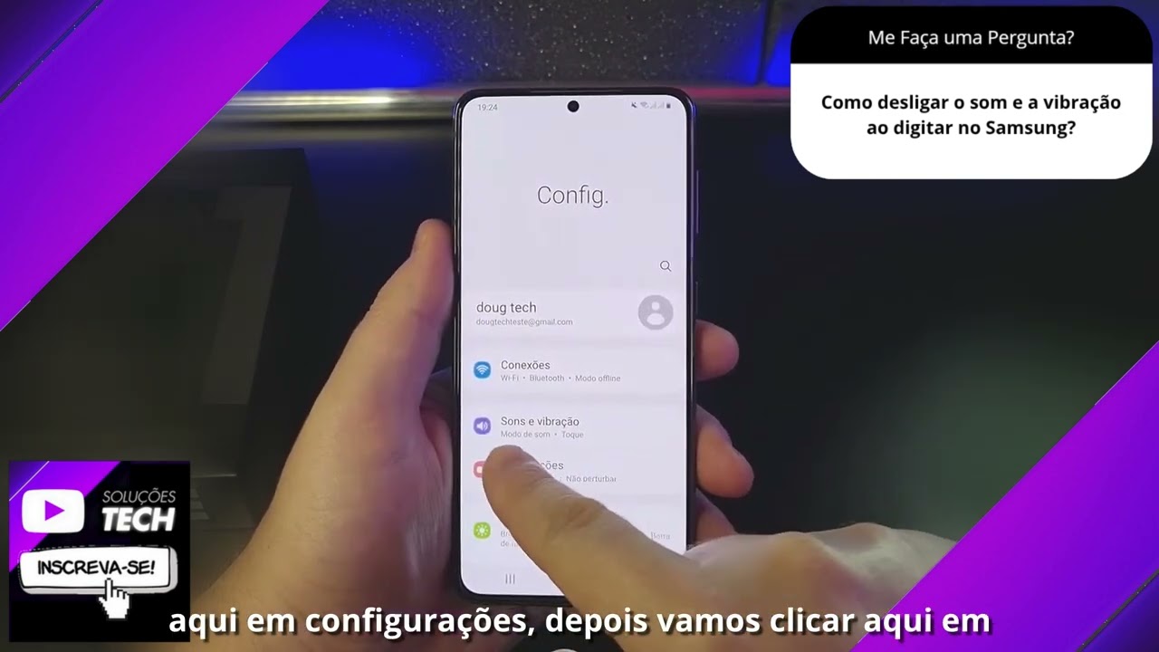 Como desligar o som e a vibração ao digitar no Samsung❓